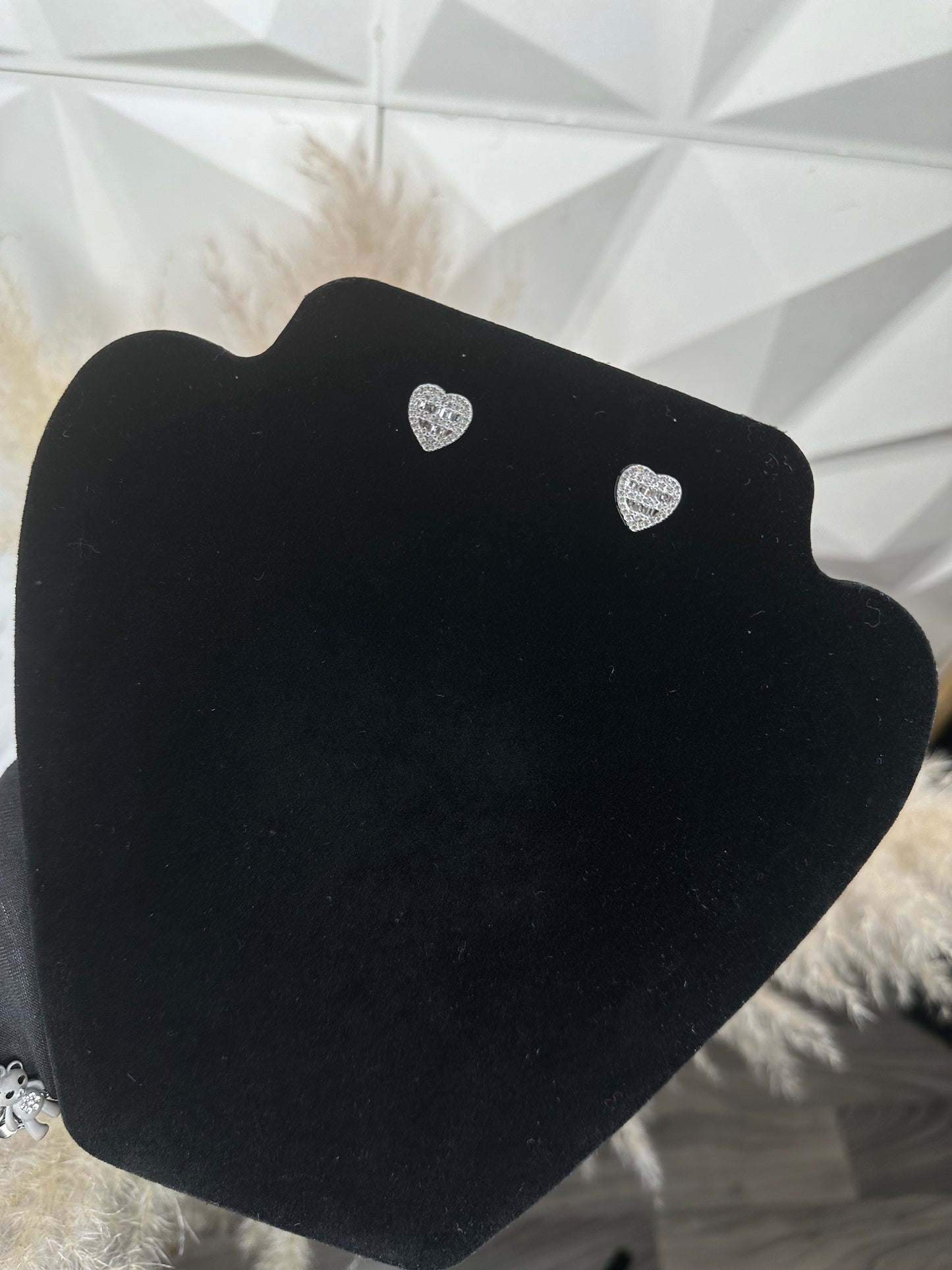 Solid Baguettes Heart - Earrings